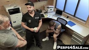 Perps4Sale.com - Jaxon Valor &amp_ Keith Foxxx &amp_ Rick Kelson - Perp Keith Foxxx devours the muscled officer and his hairy stepdads huge dicks