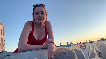 BUSTED! Blonde Porn hoe CAUGHT filming in PUBLIC by strangers! Wheel of Misfortune earns it's name!