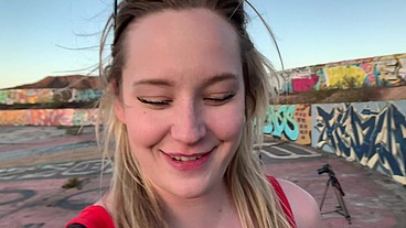 BUSTED! Blonde Porn hoe CAUGHT filming in PUBLIC by strangers! Wheel of Misfortune earns it's name!