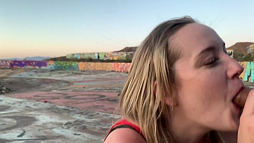 BUSTED! Blonde Porn hoe CAUGHT filming in PUBLIC by strangers! Wheel of Misfortune earns it's name!