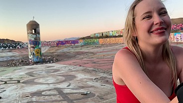 BUSTED! Blonde Porn hoe CAUGHT filming in PUBLIC by strangers! Wheel of Misfortune earns it's name!