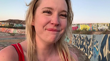 BUSTED! Blonde Porn hoe CAUGHT filming in PUBLIC by strangers! Wheel of Misfortune earns it's name!
