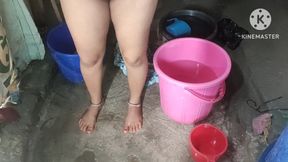 Honesty Woman Is Bathing