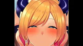 Yuzuki Choco Hololive Anime Blowjob Session With Sexy Hentai Action