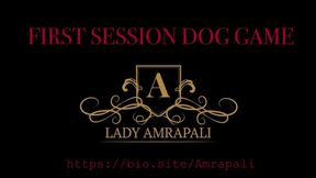 PET PLAY - DOG GAME  Part 1  New Slave learns the first commands to become a good dog