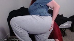 Gray Sweatpants Booty Worship