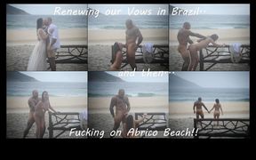 Public Beach Fuck -- Vow Renewals and Cum on My Face