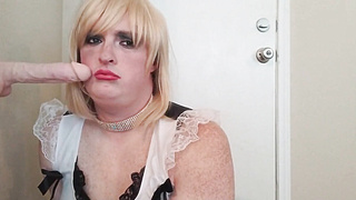 Sissy Plays with Orgy Fucktoy