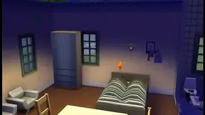 Sims Girls Fuel Forbidden Desire in Hot Animated lesbian Tryst