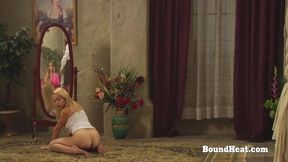 Busty blonde lesbians explore BDSM dominance and submission