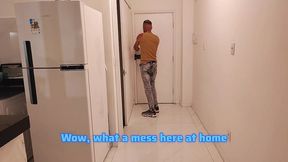 i found my wife at home, totally horny, smoking and wearing nothing but lingerie—and her thong had  eat my ass  written on it. guess what happened next. vagninho and dutrasura