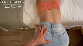 After a party, the couple has hot amateur sex and cums inside