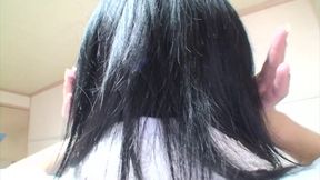 Hard cock for her sensitive Japanese pussy
