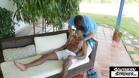 SOUTHERNSTROKES Christian Escobar Takes Justin Host Raw Dick