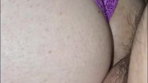 Move my pantie to put it in my asshole