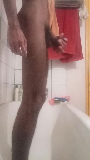 Jim jerks off and explodes a big load