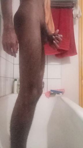 Jim jerks off and explodes a big load