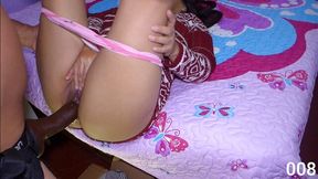 Series: black dildo in ass and real orgasm. 008