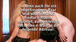 Sluts love to visit Simone at her house
