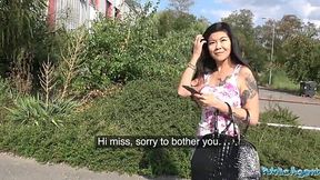 Hungry Asian Slut Akasha Coliun Gets Destroyed by Massive Cock in Public