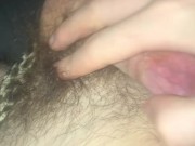 19 year old hairy college guy Jesse Gold jerks off wearing leopard thong
