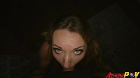 big tit cutie daisie belle gives night time blowjob