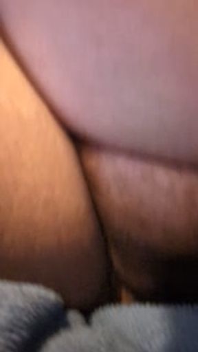 BBW MILF masturbation anal dildo pussy dildo wand part 2 on clit