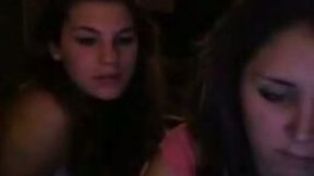 French kissing time with my sexy lesbo girlfriend on webcam