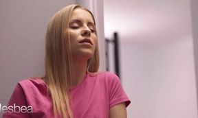 Lesbea Lucky Bee facesitting with petite Czech after caught masturbating