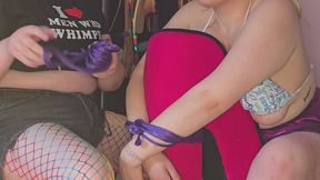 Tied up Katt with Goddess Sunshine