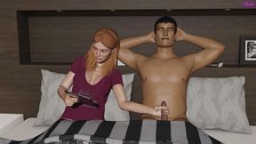 My Stepbrother's Wife 4 Jennifer Stroked the Cock with Her Hand