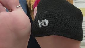 Cum to my black ankle socks