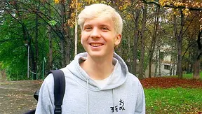 Blonde Twink Gags Hard on Thick Cock – Intense POV Anal Ride – XXX Gay