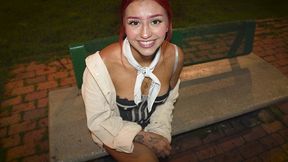 heartbroken teen picked up for raw fuck