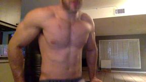 American College Guy Shows Off His Body