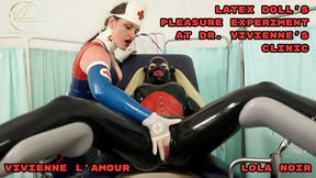 Vivienne l'Amour and Lola Noir - Latex Doll's Pleasure Experiment at Dr Vivienne's Clinic (720p full hd)