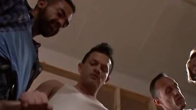DaddysexFiles: Hot daddies Ernest Trevino and Glen Roussel join their pals in a nasty orgy