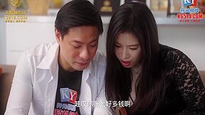 Hot Asian Cheating Secretary Fucks Boss For Raise In Open Holed Pantyhose