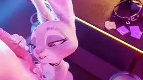 Judy Hoops from zootopia sucks big dick till facial