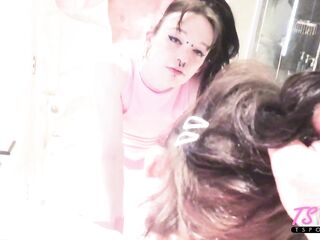 Behind the Scenes POV SEX with Amateur Trans Gothic Bimbo three