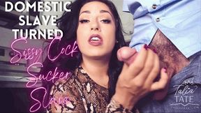 Domestic Slave Turned Sissy Cock Sucking Slave