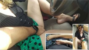 Custom Clip: Sienna Play and The Cameraman Can't Resist, Handjob and Footjob