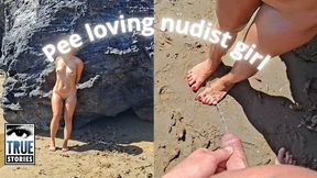 Piss on nudist Feet