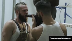 DisruptiveMovie.com - BBC Deep Dicc joins construction studs Brian Bonds and Casey Everett for a fuckfest