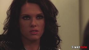 3-way porn - madelyn marie & jennifer dark use his big cock