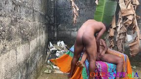 African neighbor gives a sloppy BJ to a BBC