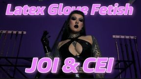 Latex glove fetish JOI & CEI