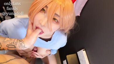 Chainsawman. Power x Denji - You Can Touch My Tits In The Toilet Scene