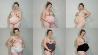 Maternity Panty Modelling Over the Bump