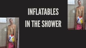 inflatables in shower